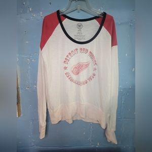 Women's NHL Detroit Red Wings long sleeve t-shirt,  size large Forty Seven Brand